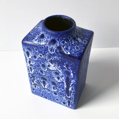 ES Keramik Blue Lava Vase, 1960s