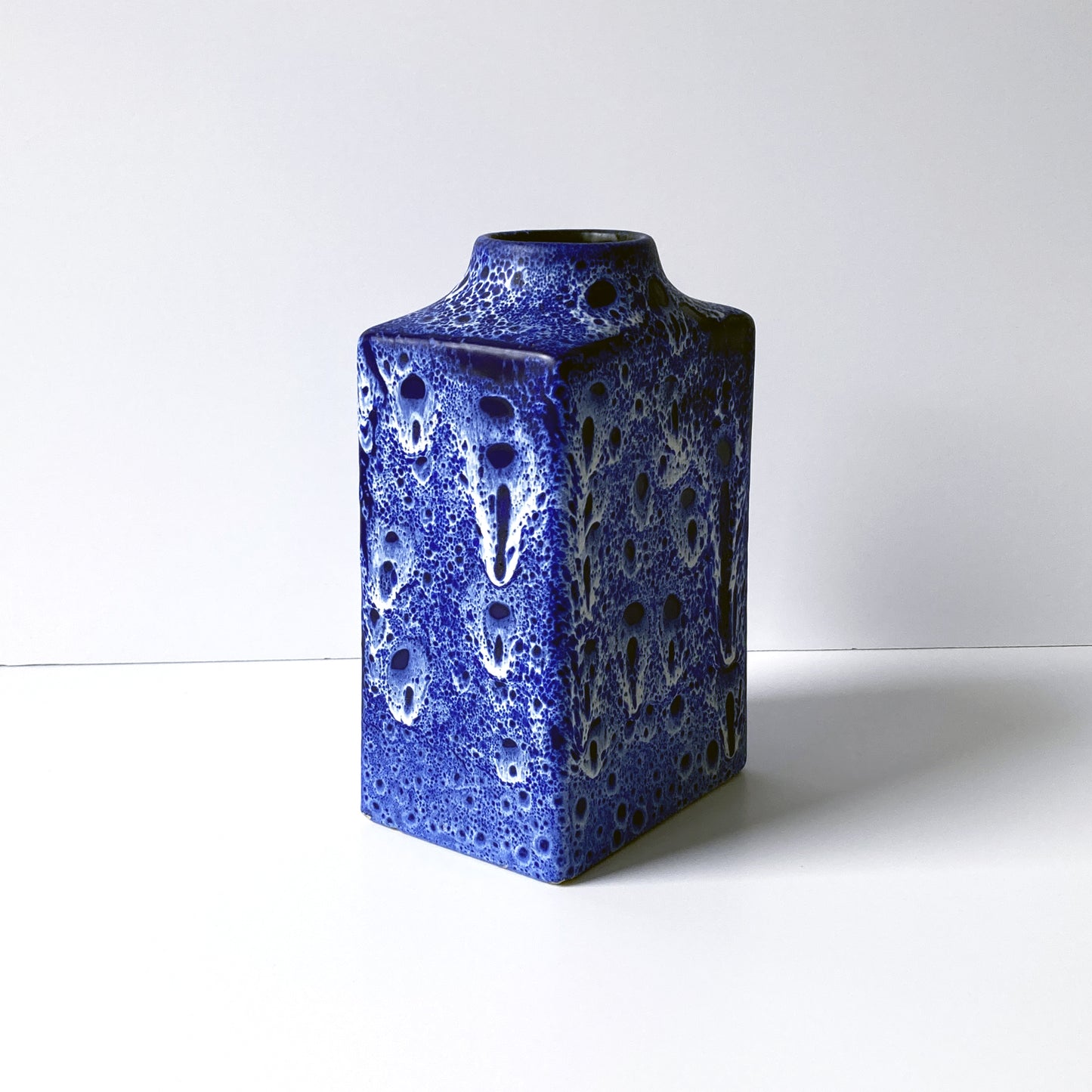 ES Keramik Blue Lava Vase, 1960s