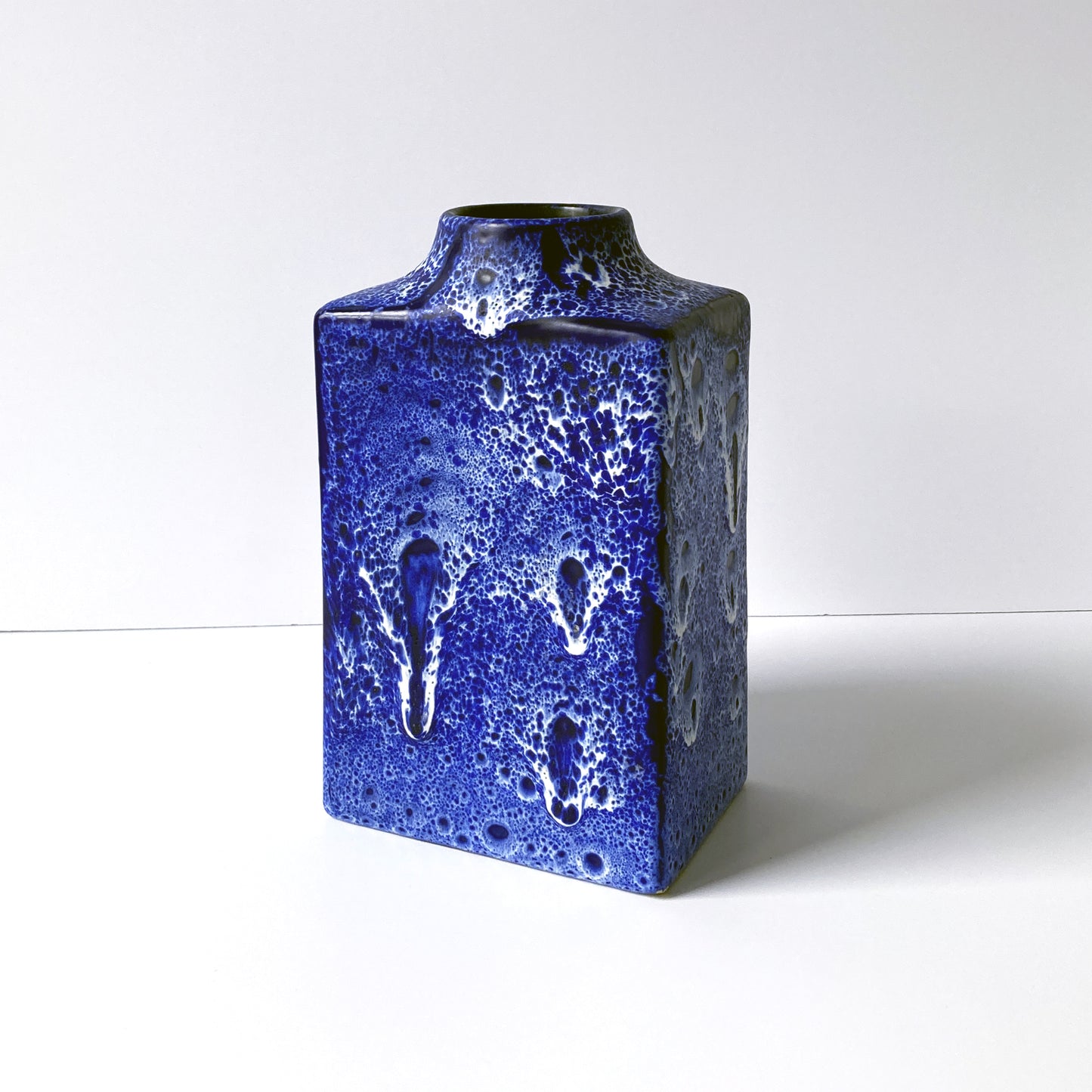 ES Keramik Blue Lava Vase, 1960s