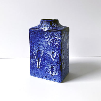 ES Keramik Blue Lava Vase, 1960s