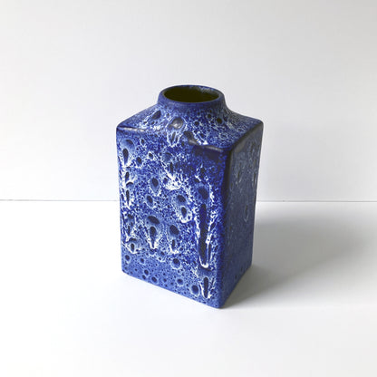 ES Keramik Blue Lava Vase, 1960s