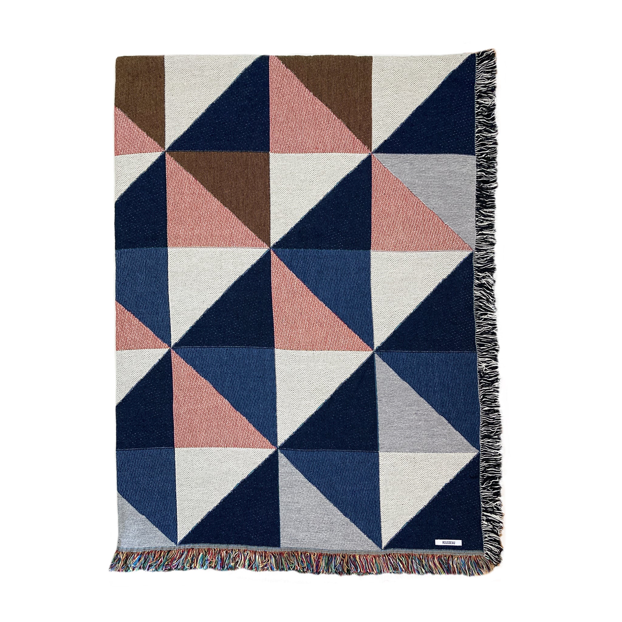 Pink and best sale navy throw blanket