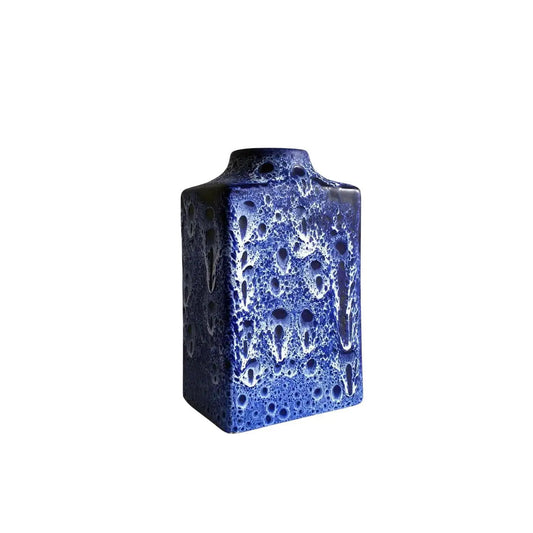 ES Keramik Blue Lava Vase, 1960s